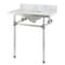 Fauceture 30X22 Marble Vanity Top W/ Acrylic Feet Combo, Marble/Chrome KVPB30MA1 - alternate 1